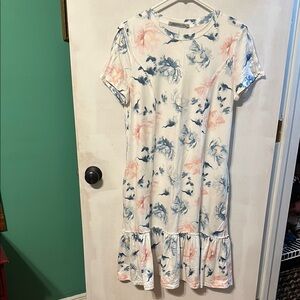 Floral Print‎ Short Sleeve Dress